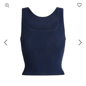 Navy blue skims tank top